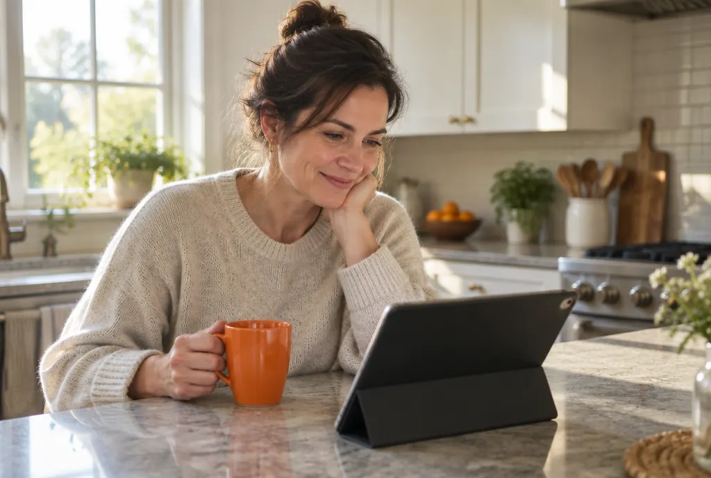 An owner reading a report over coffee