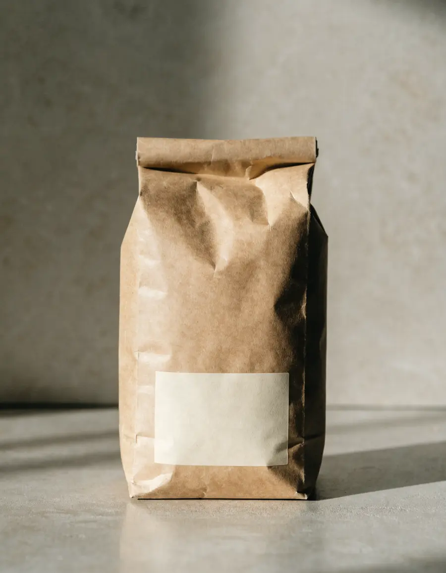 A kraft bag of Fieldhouse coffee with its printed label